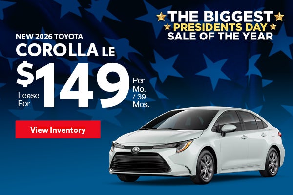 New 2026 Toyota Corolla LE 