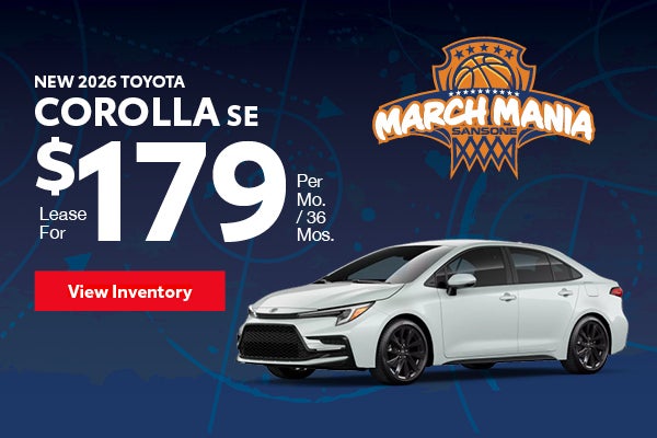 New 2026 Toyota Corolla SE 