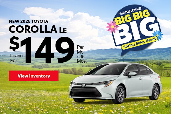 New 2026 Toyota Corolla LE 