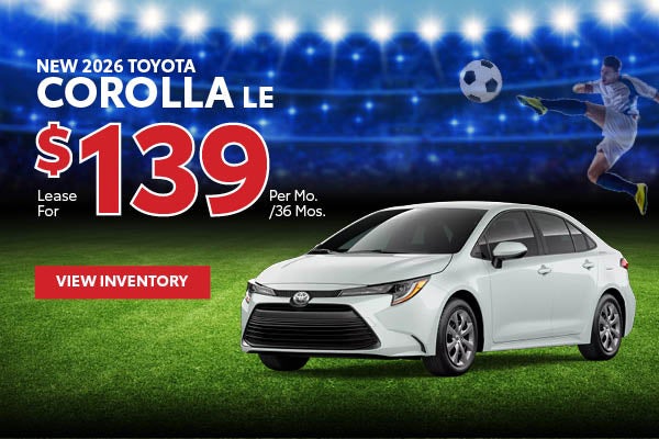 New 2026 Toyota Corolla LE