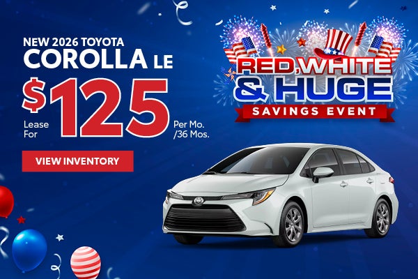 New 2026 Toyota Corolla LE 