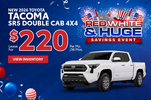 New 2026 Toyota Tacoma SR5 Double Cab 4x4