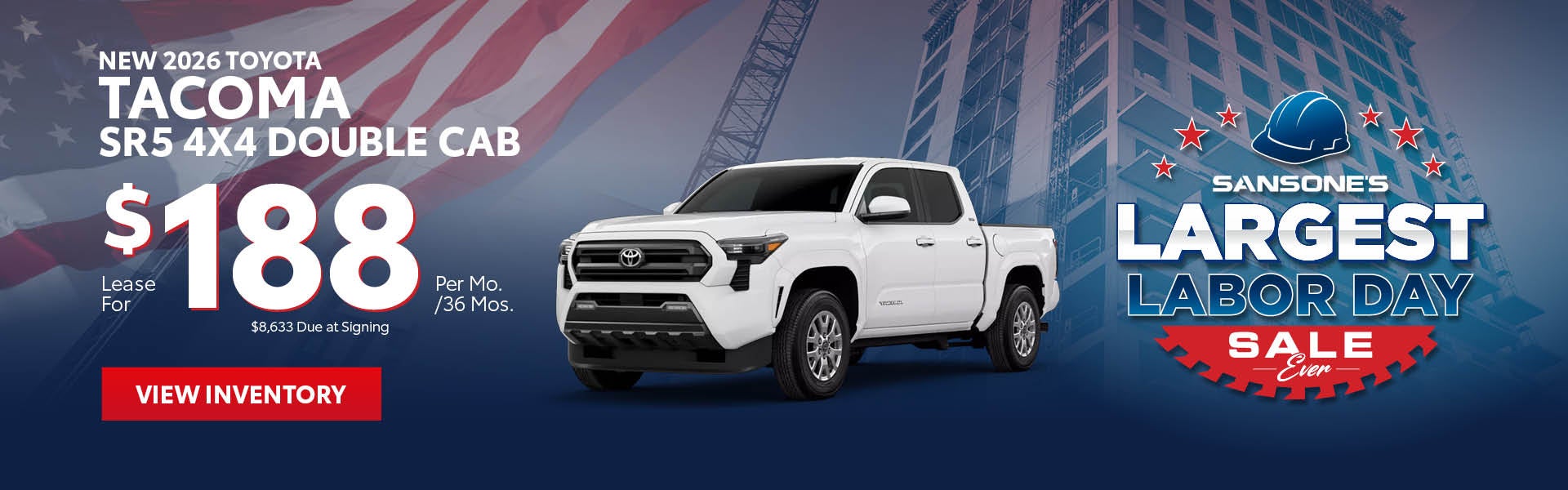 New 2026 Toyota Tacoma SR5 4x4 Double Cab