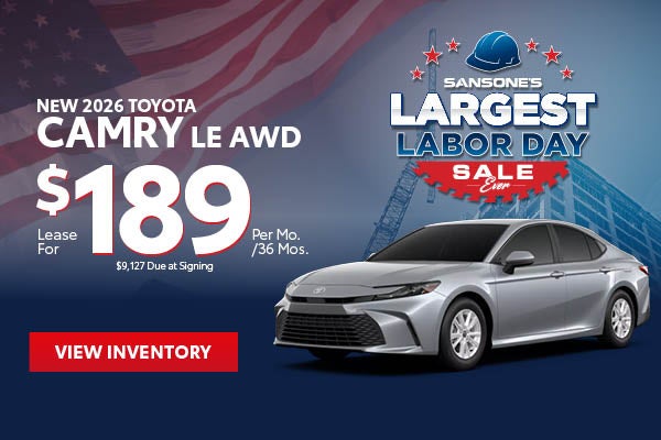 New 2026 Toyota Camry LE AWD