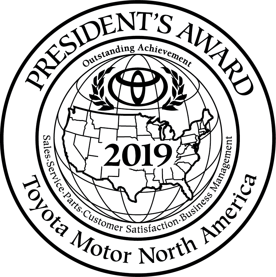 Toyota President's Award for Sansone Toyota in Woodbridge NJ