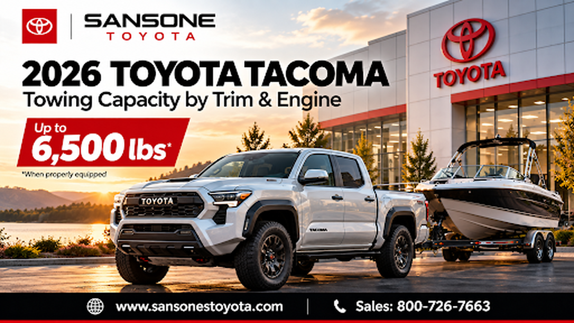 2026 Toyota Tacoma towing capacity